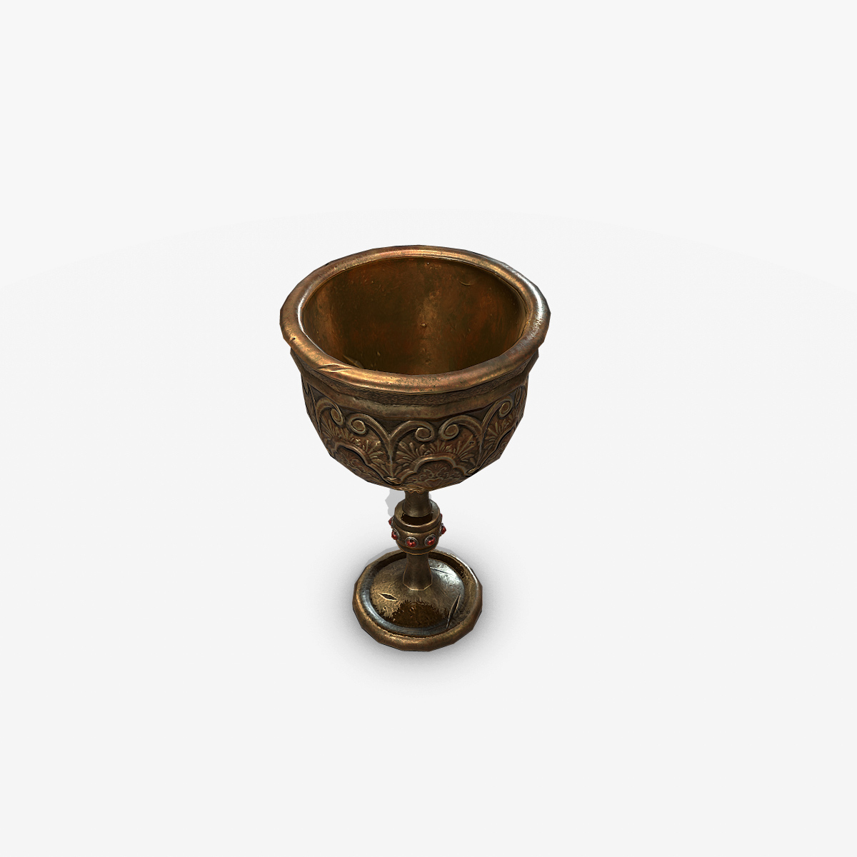 3D medieval cup model TurboSquid 1233327