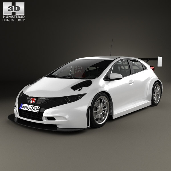 ホンダシビックwtcc 143dモデル Turbosquid