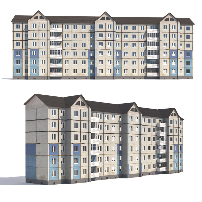 Prefabricated Apartment Building Turbosquid 1233436 Prefabricated Apartment Building