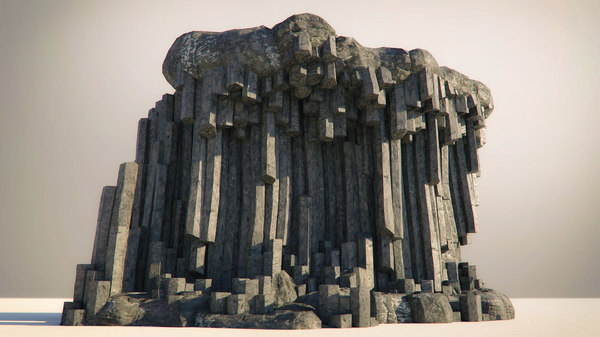 3D Basalt Columns Rocks Kit Model - TurboSquid 1233484