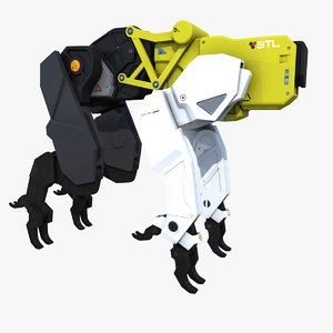 3D sci-fi robotics animal model