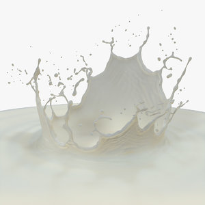 milk crown splash 3D