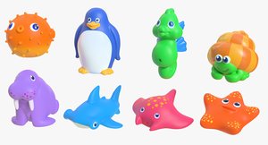 rubber toy pack 03 3D model