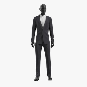 3D realistic male suit model