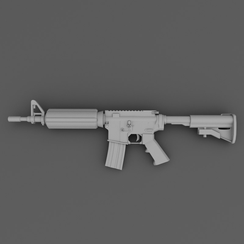 M4a1 carbine 3D model - TurboSquid 1233900