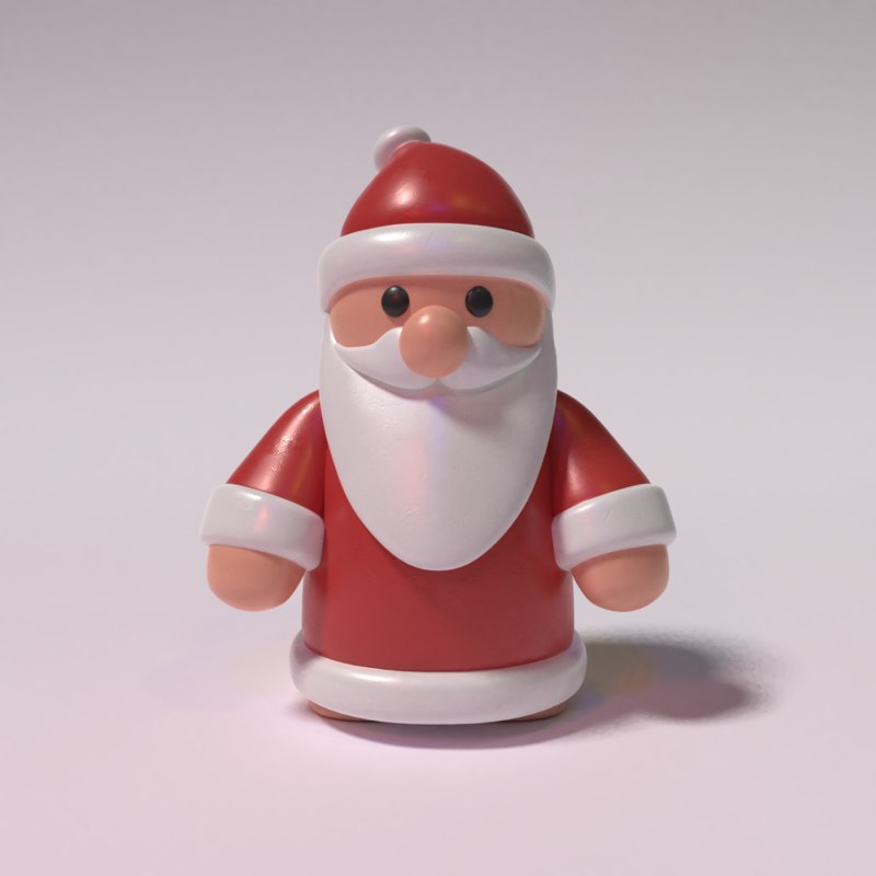 Santa 3. Дед Мороз 3д модель. Дед Мороз 3d модель. Санта 3д. Санта 3д модель.