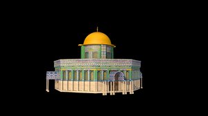 al-aqsa mosque jerusalem 3D model