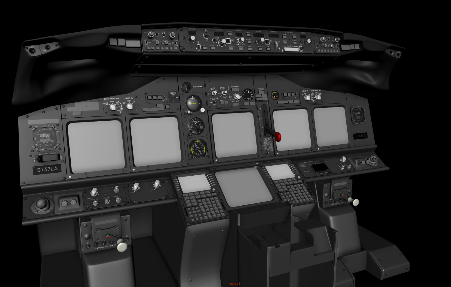 Boeing 737 Main Instrument Panel 3d Model Turbosquid 1234001 8109