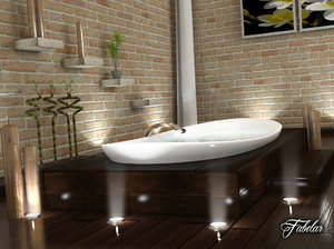 bathroom scene 3D