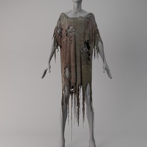 zombie cloth 3D model