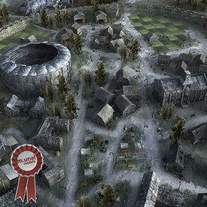 3D medieval town