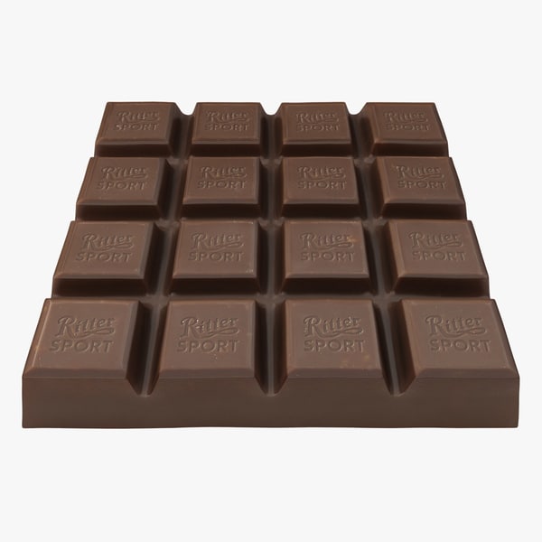 Realistic Ritter Sport Chocolate 3d Model Turbosquid 1234203