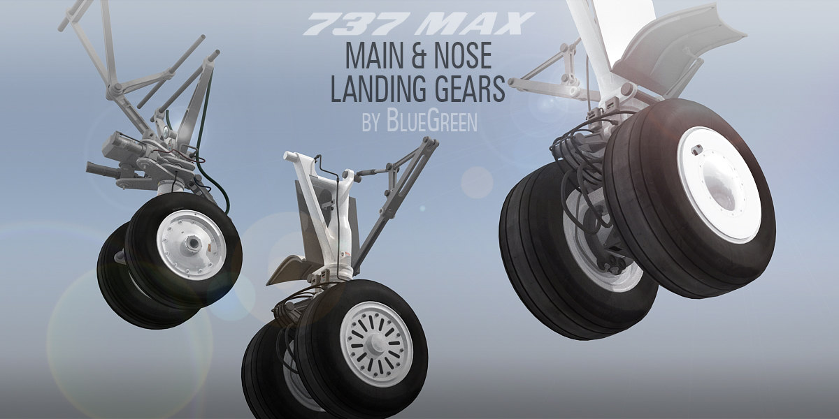 landing gear boeing 737 3d model turbosquid