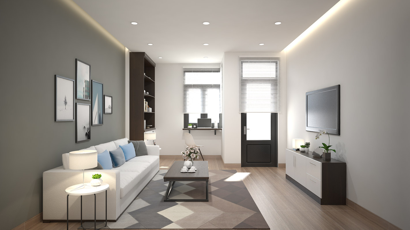 3D модель Дизайн интерьера Living - TurboSquid 1234262