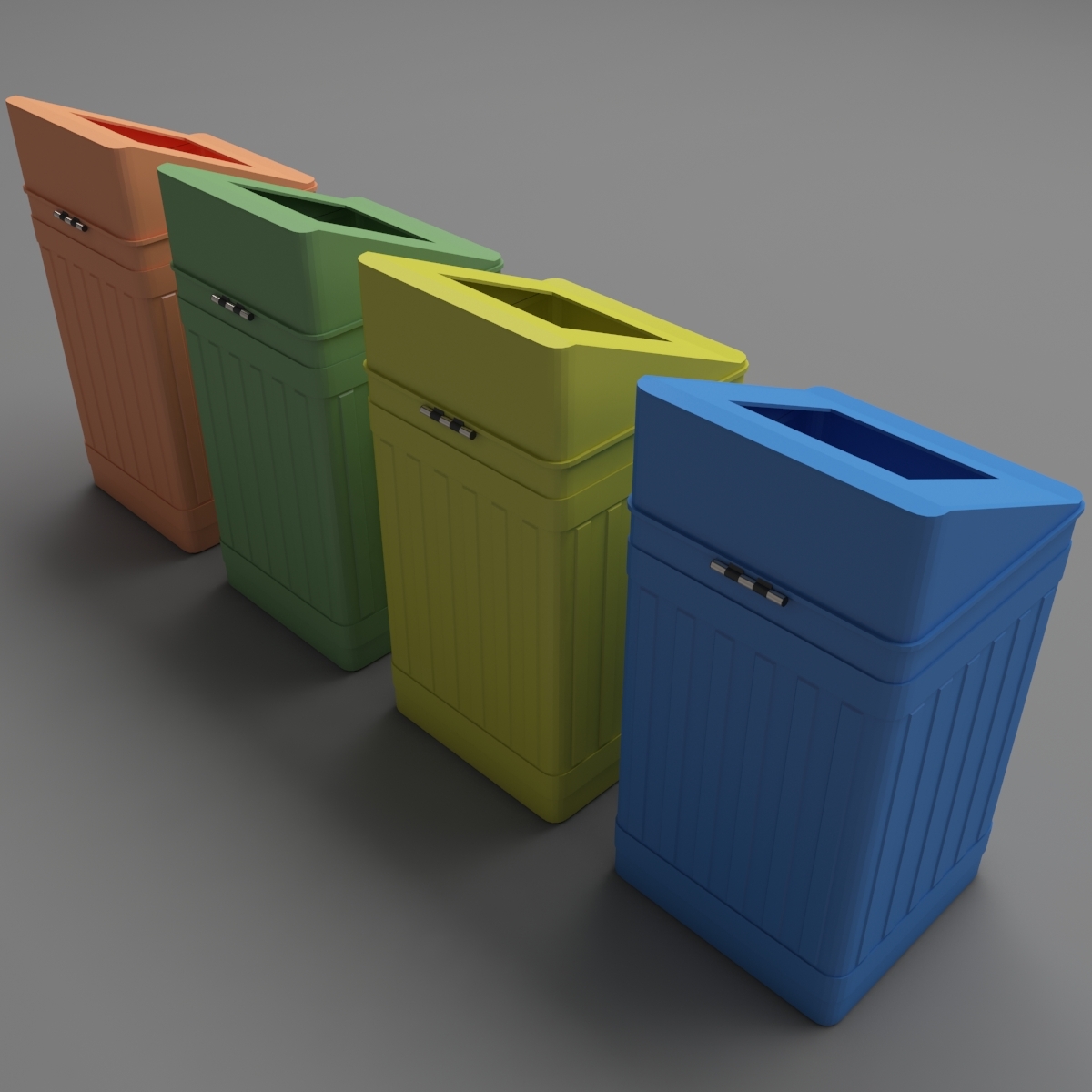 Modèle 3d De Poubelles Poubelles Turbosquid 1234275 6363