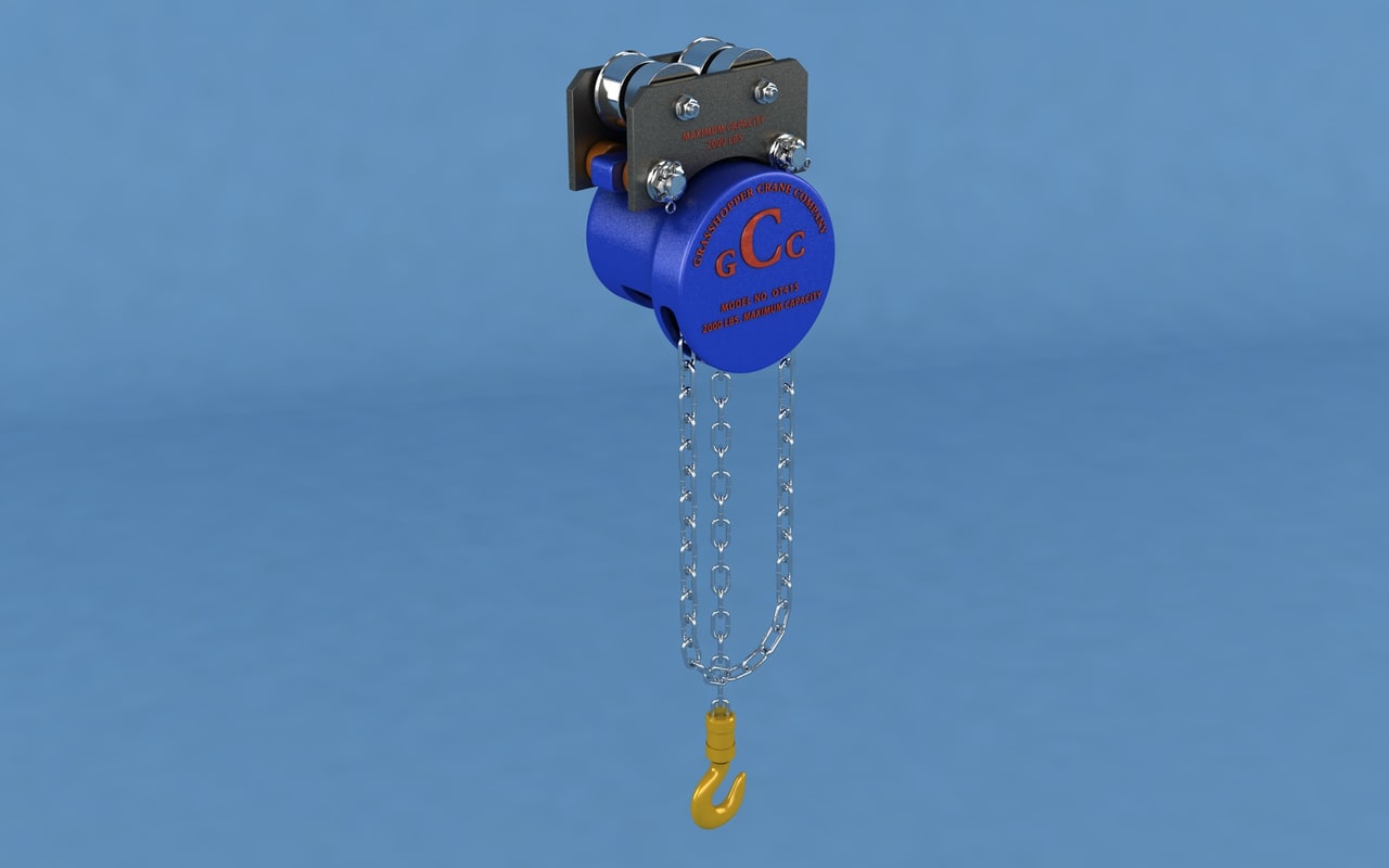 Chain hoist 3D model TurboSquid 1234284