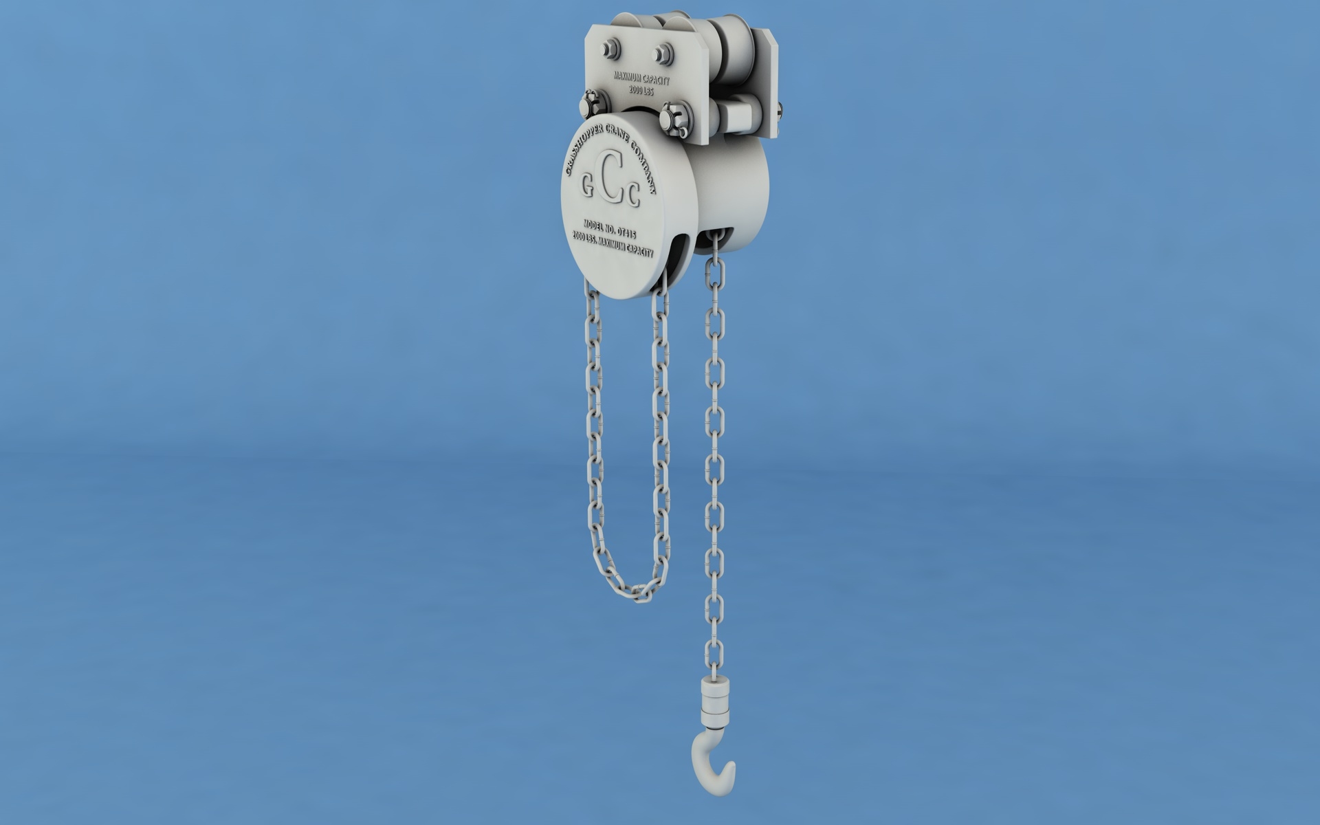 Chain hoist 3D model TurboSquid 1234284