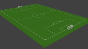 3D soccer pitch
