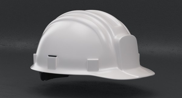 white hard hat