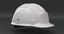 white hard hat - 3D model