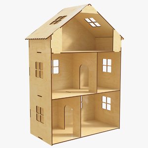 realistic dollhouse 01 3D model