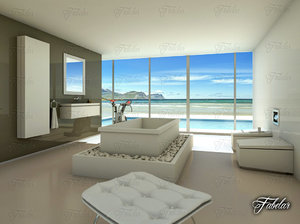 bathroom scene 3D