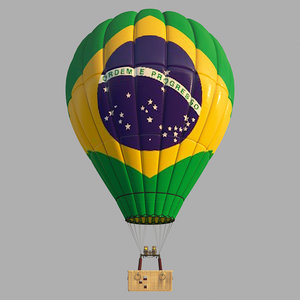 parachute brasil 3D model