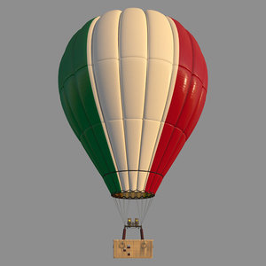 3D parachute italy model