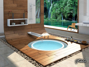 3D bathroom scene model