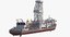 oil drilling vessel drillship model