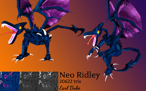 neo ridley metroid fusion 3D model