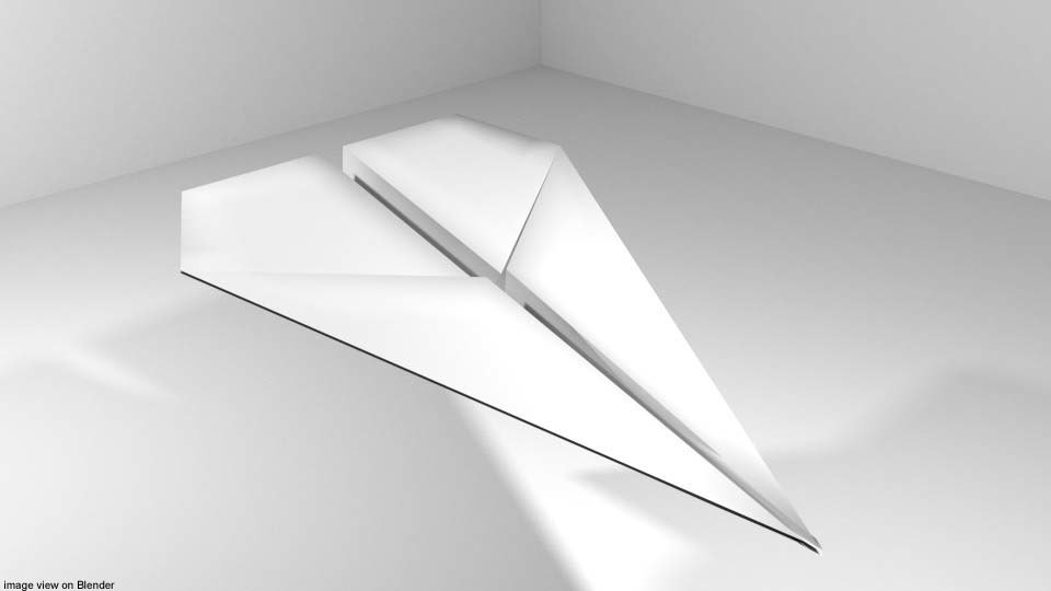 3D origami plane model - TurboSquid 1234563