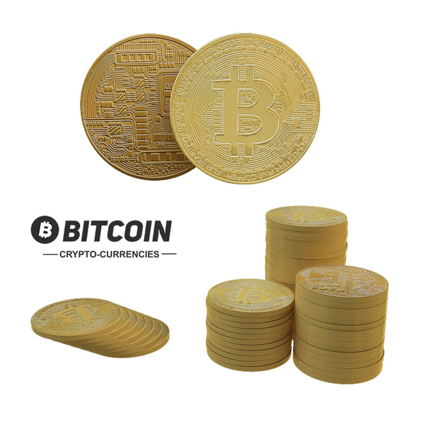 bitcoin set 3D model