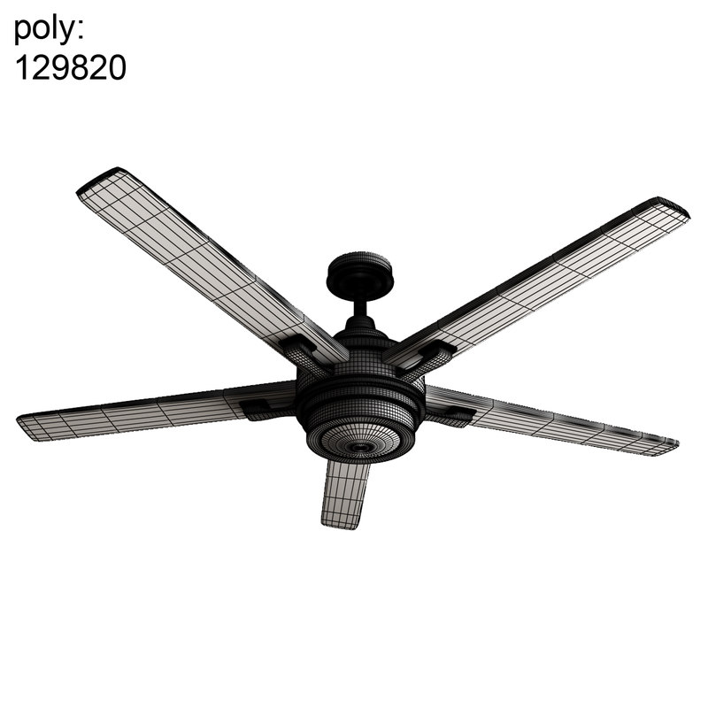 Pottery Barn Benito Ceiling Fan 3d Model Turbosquid 1234682 Pottery Barn Benito Ceiling Fan 3d Model