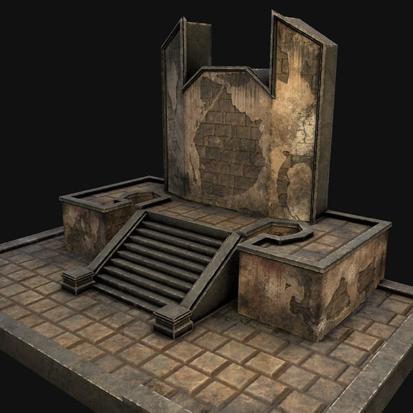 段付き台座3Dモデル - TurboSquid 1234773