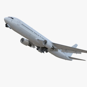 3D boeing 767-300 generic rigged model