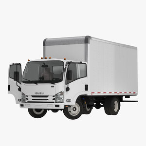 box truck isuzu npr 3D