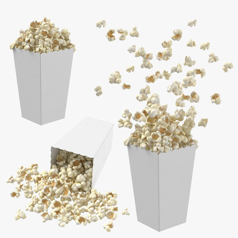 Popcorn boxes 3D TurboSquid 1234856