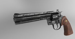 revolver optimized pbr 3D model