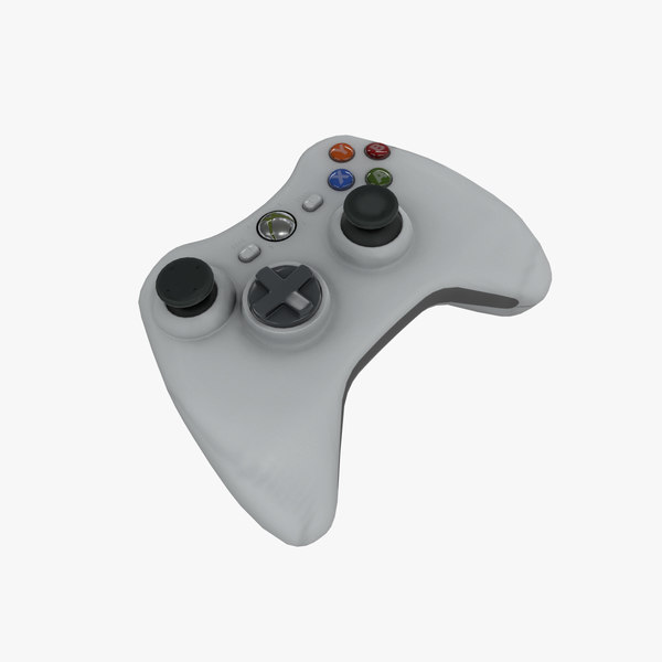 xbox controller white 3D model