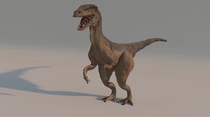 3D velociraptor model