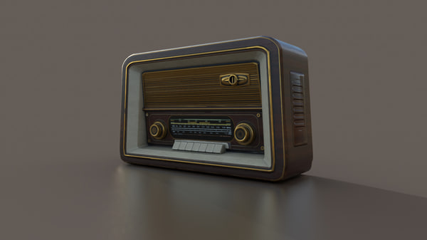 Pbrヴィンテージラジオ3dモデル Turbosquid