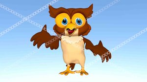 cartoon owl model
