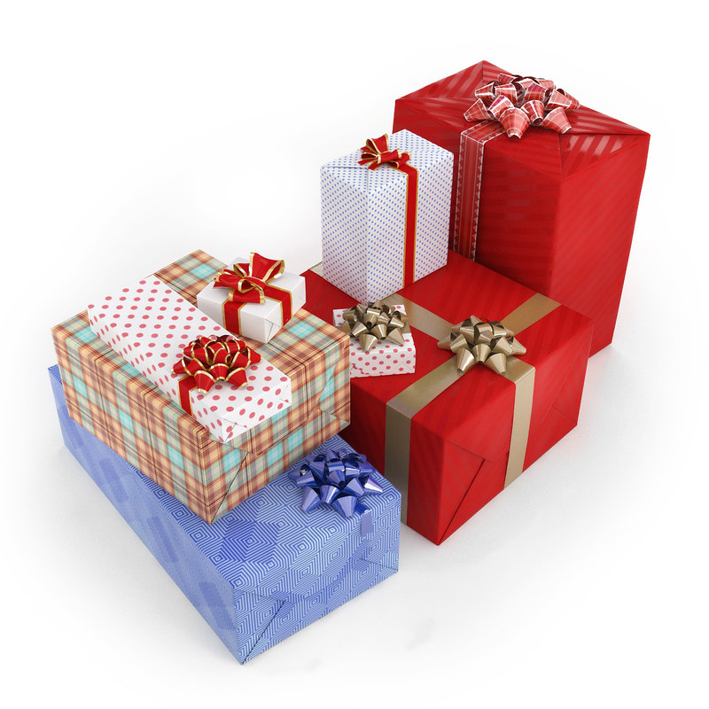 Gifts boxes model - TurboSquid 1235408