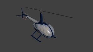3D model helicopter blender