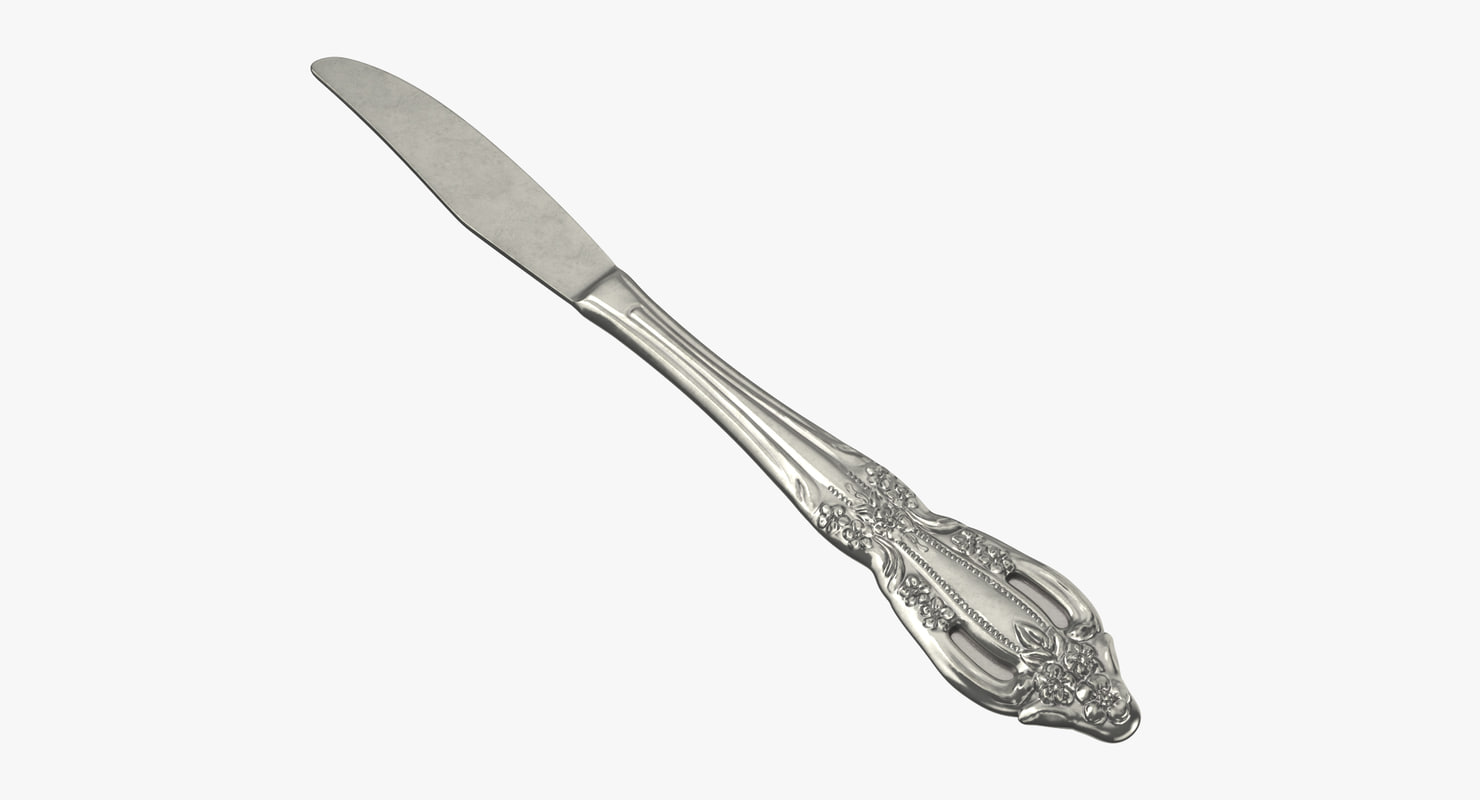 Formal silverware knife 3D model TurboSquid 1235471