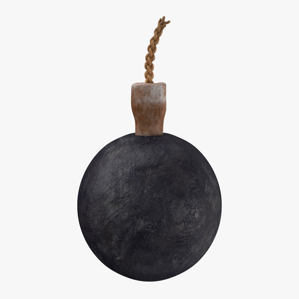 Pirate bomb gunpowder powder model TurboSquid 1235559