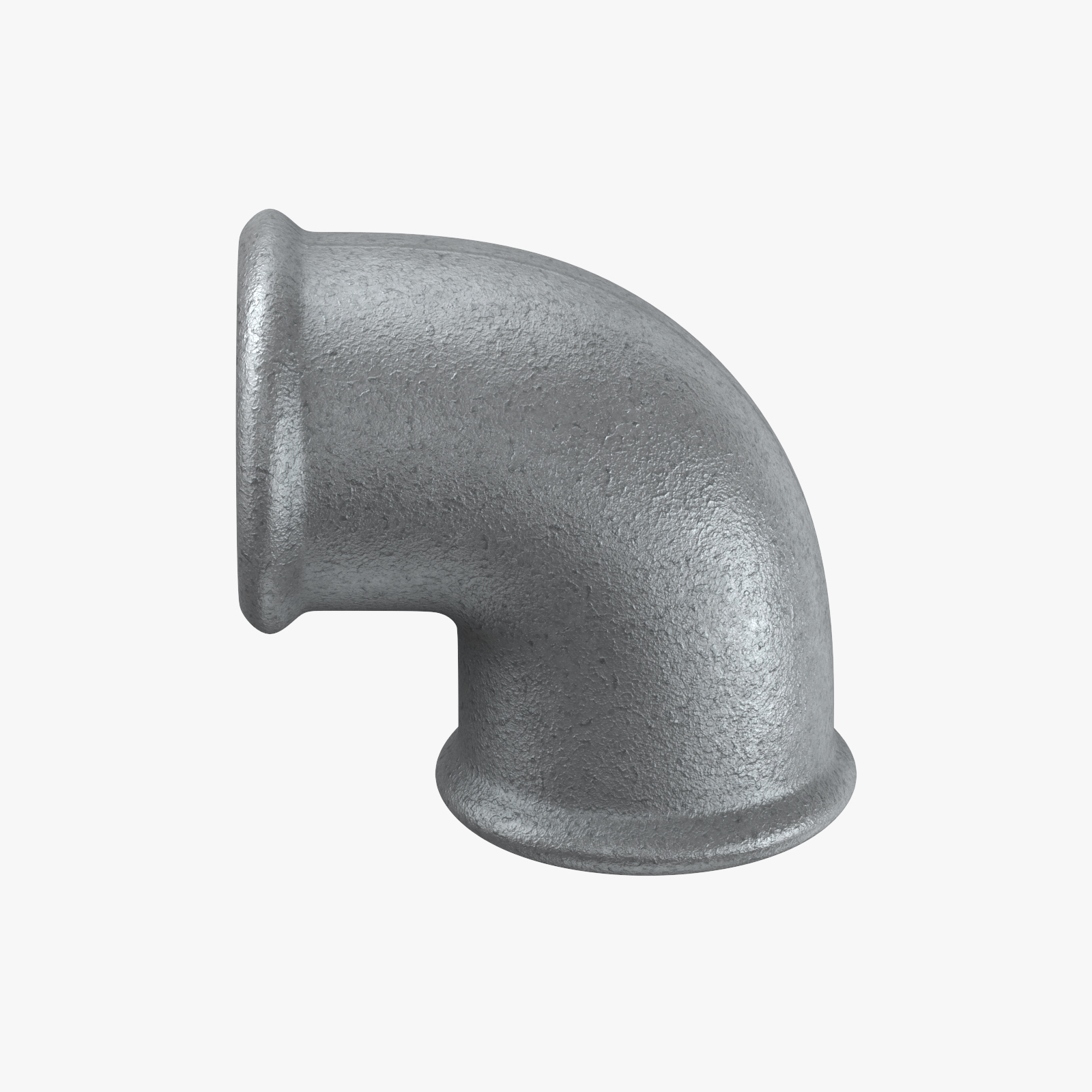Galvanized steel pipe fitting 3D TurboSquid 1235586