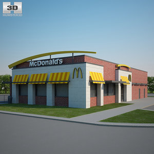 mcdonald restaurant 3D model