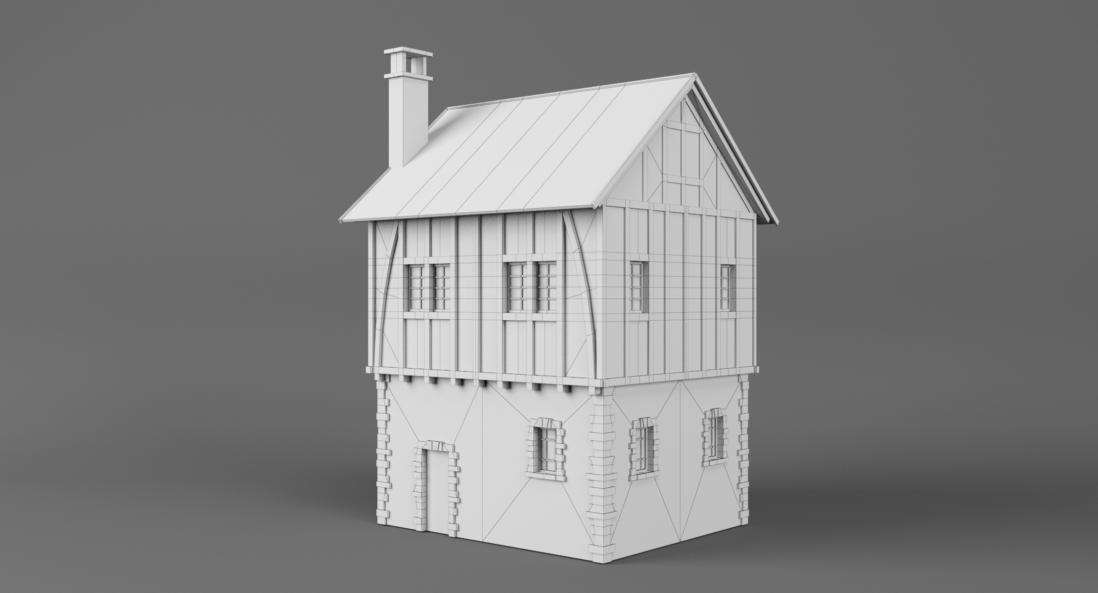 Ready medieval house model - TurboSquid 1235693